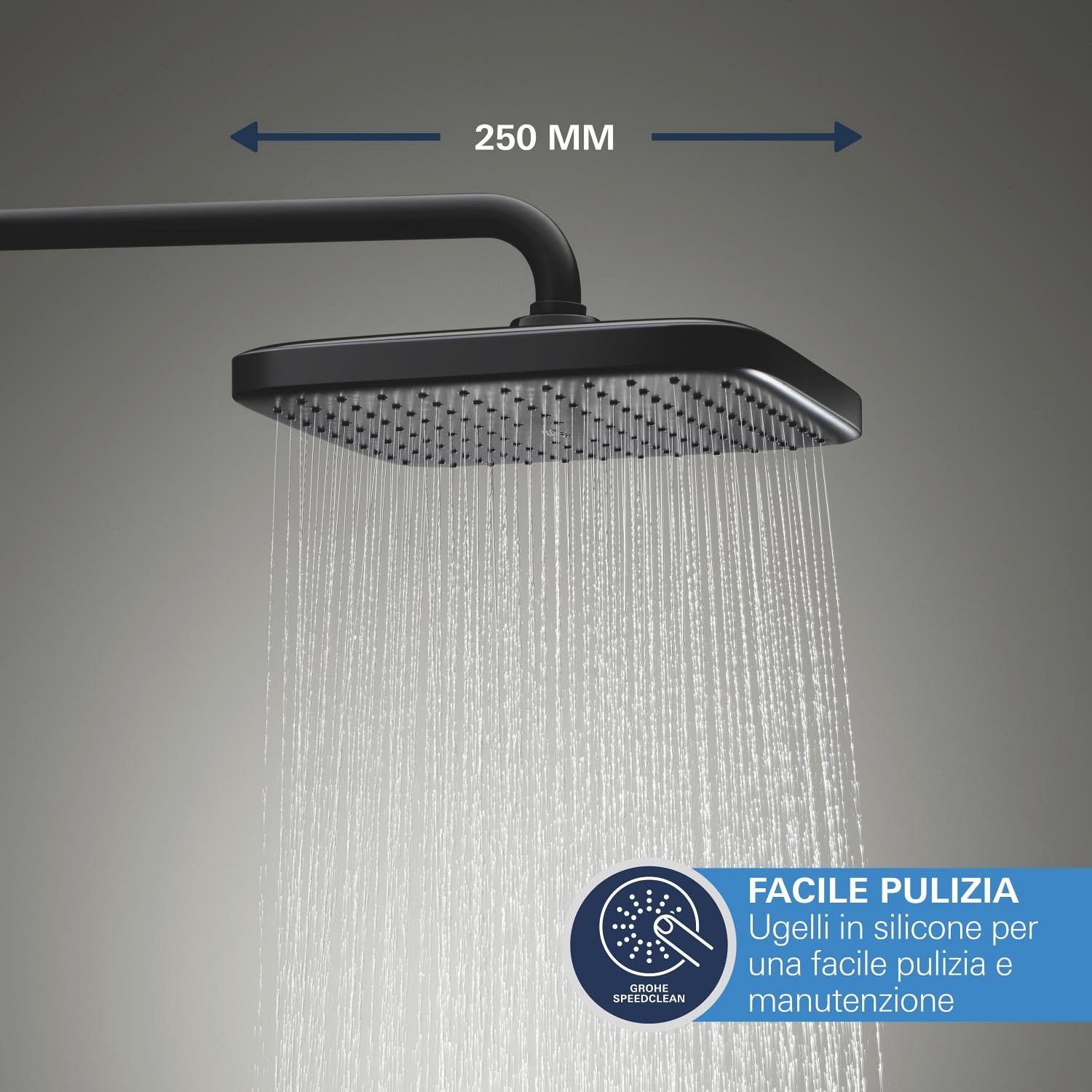 GROHE Precision 348822430 sistema doccia incasso nero opaco
