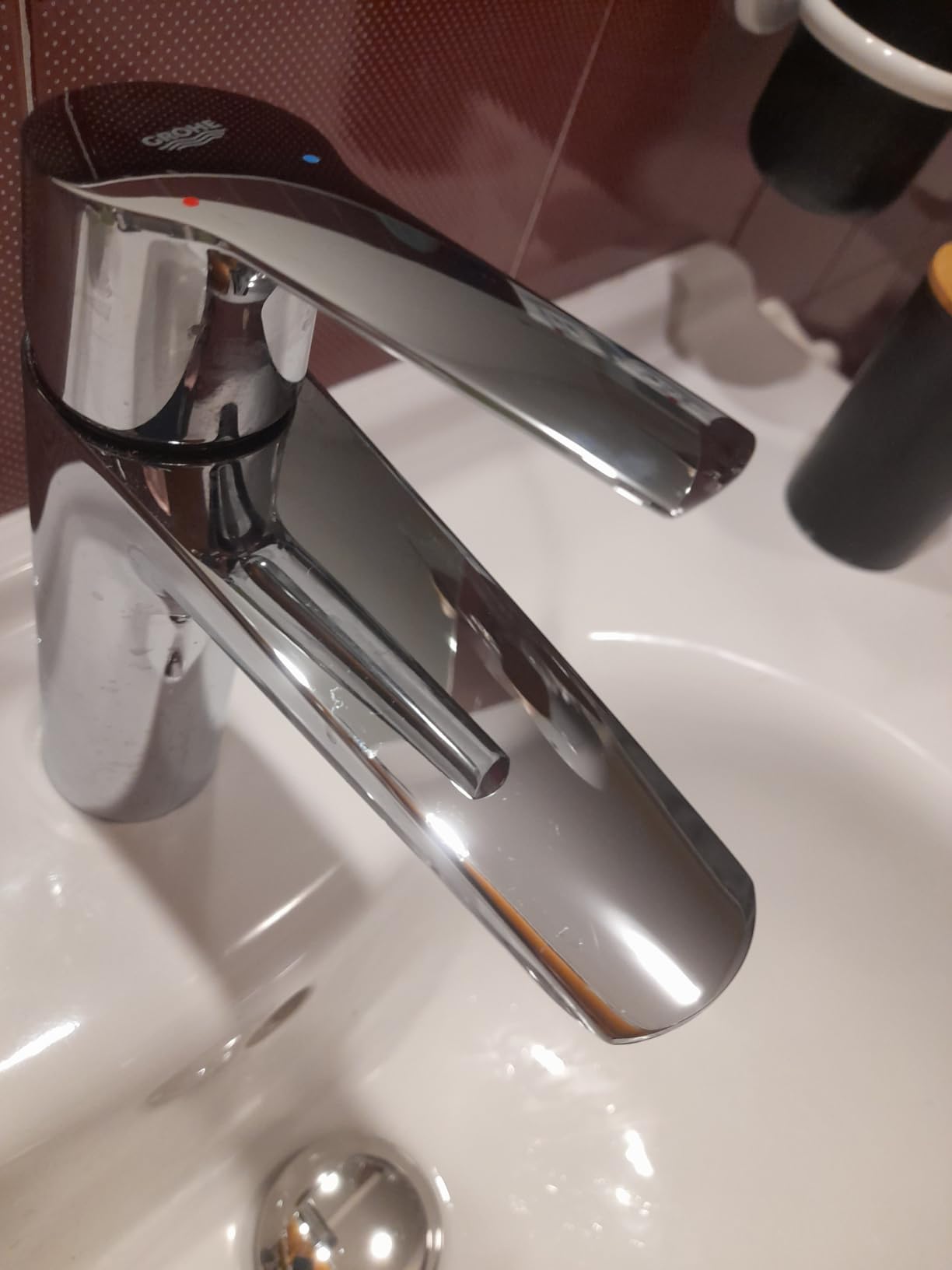 GROHE Start M miscelatore lavabo cromo con piletta EcoJoy