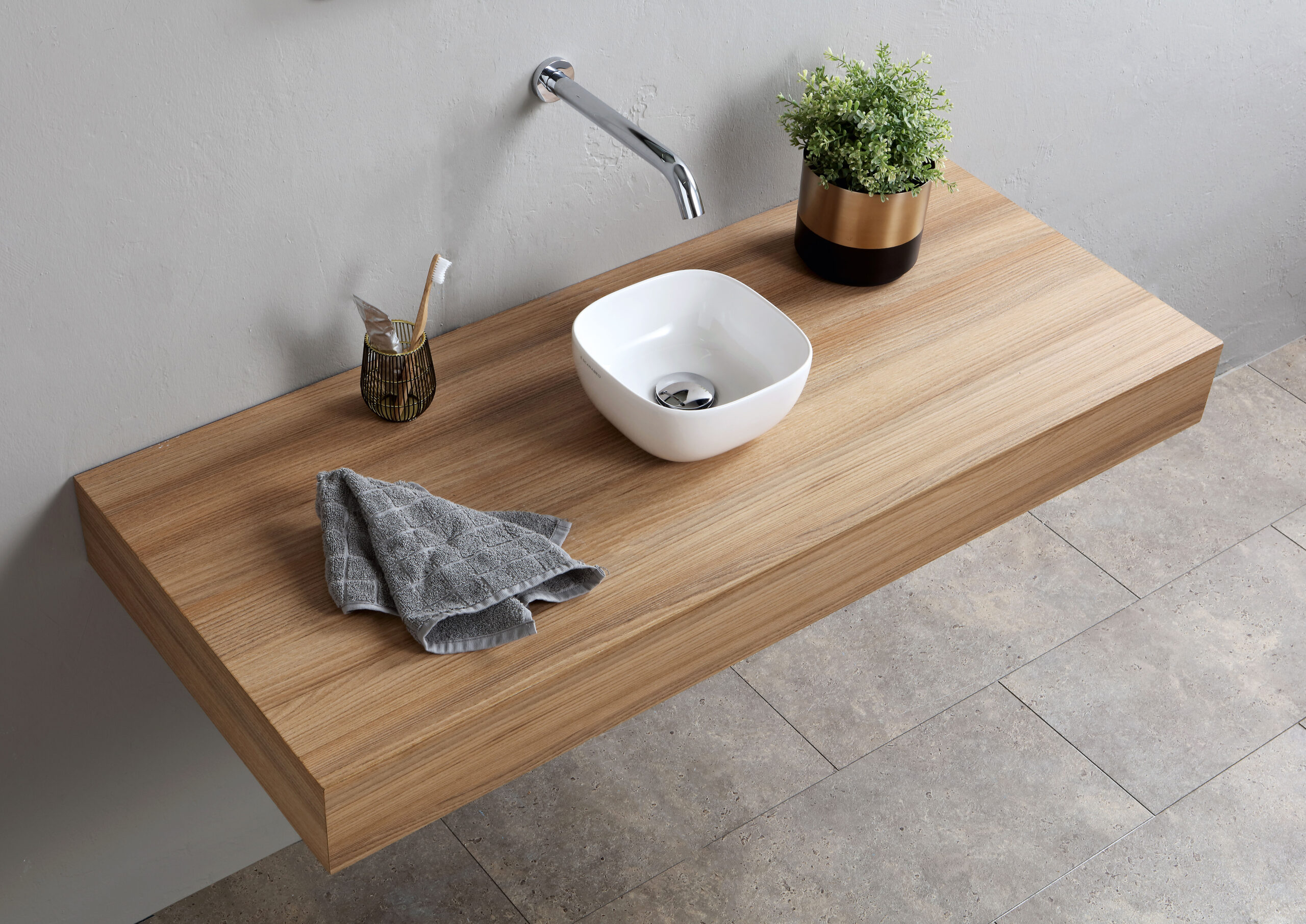 Scarabeo Glam 22 lavabo da appoggio quadrato 22x22 ceramica