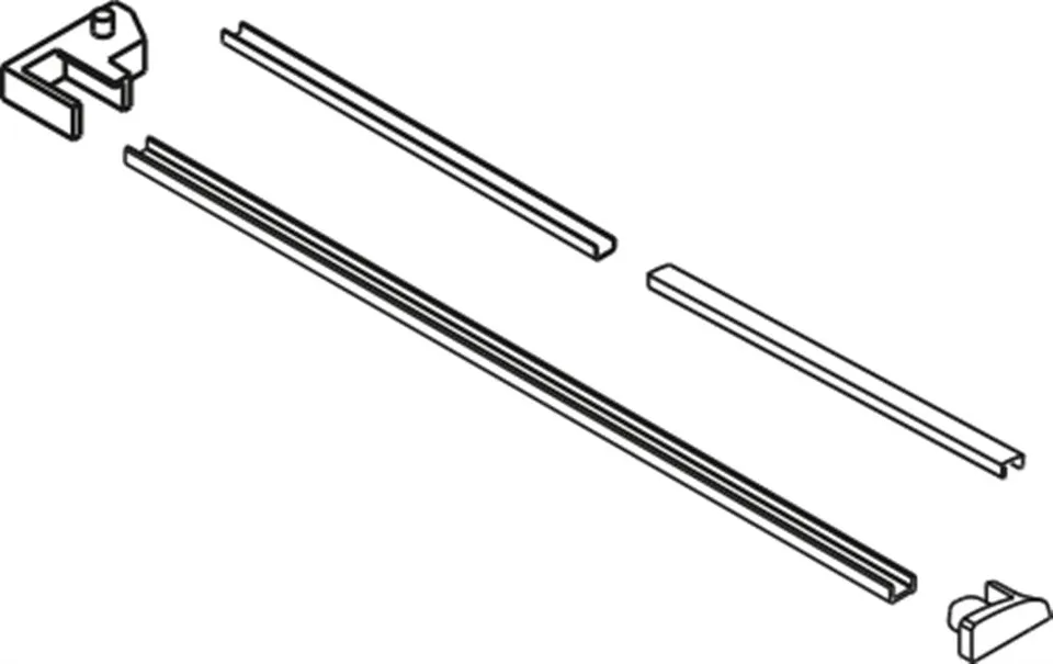 Vismaravetro Serie 8000 Kit SMF VR SX Argento Satinato