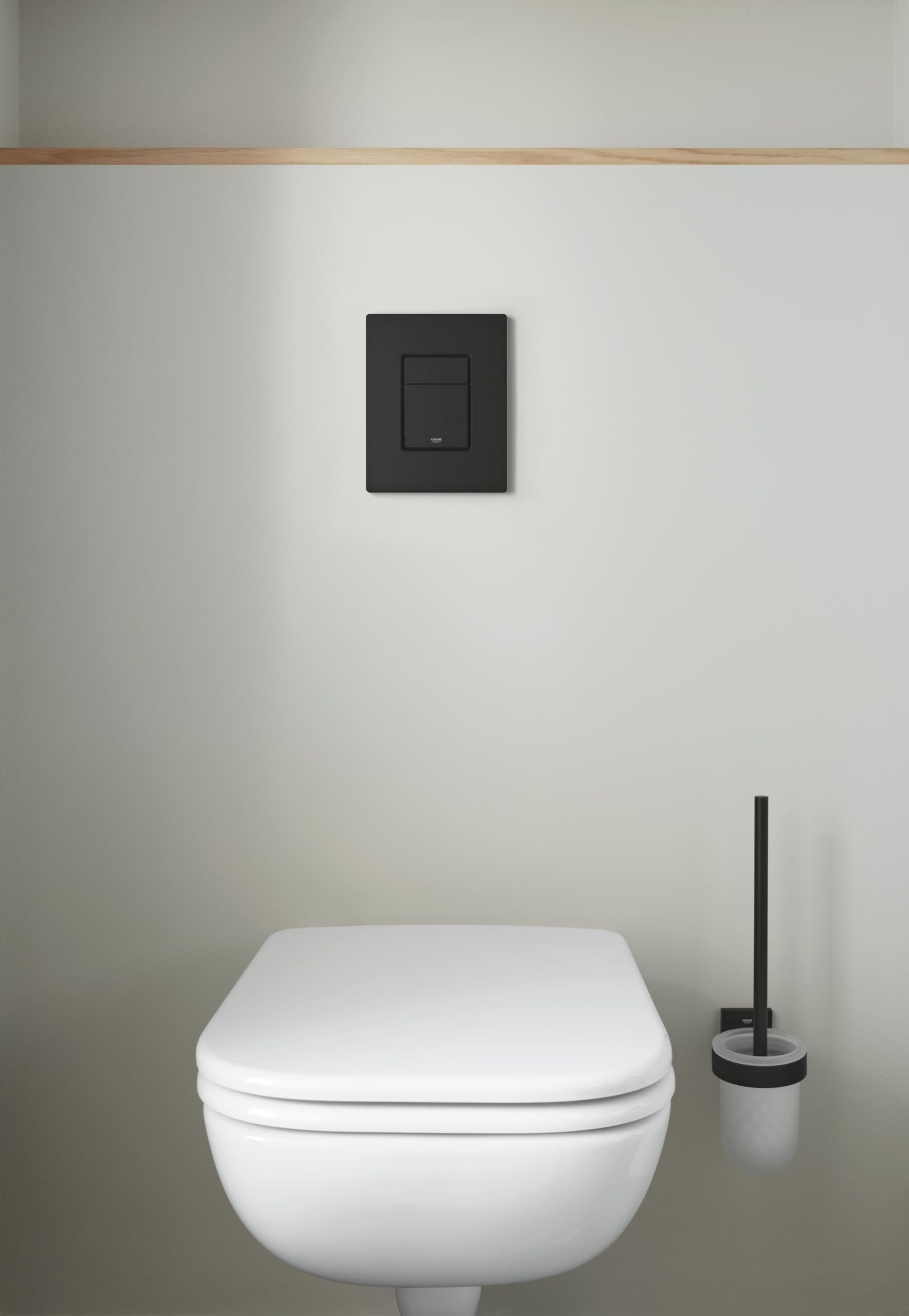 Grohe Even 389662430 placca WC nero opaco 156x197 mm
