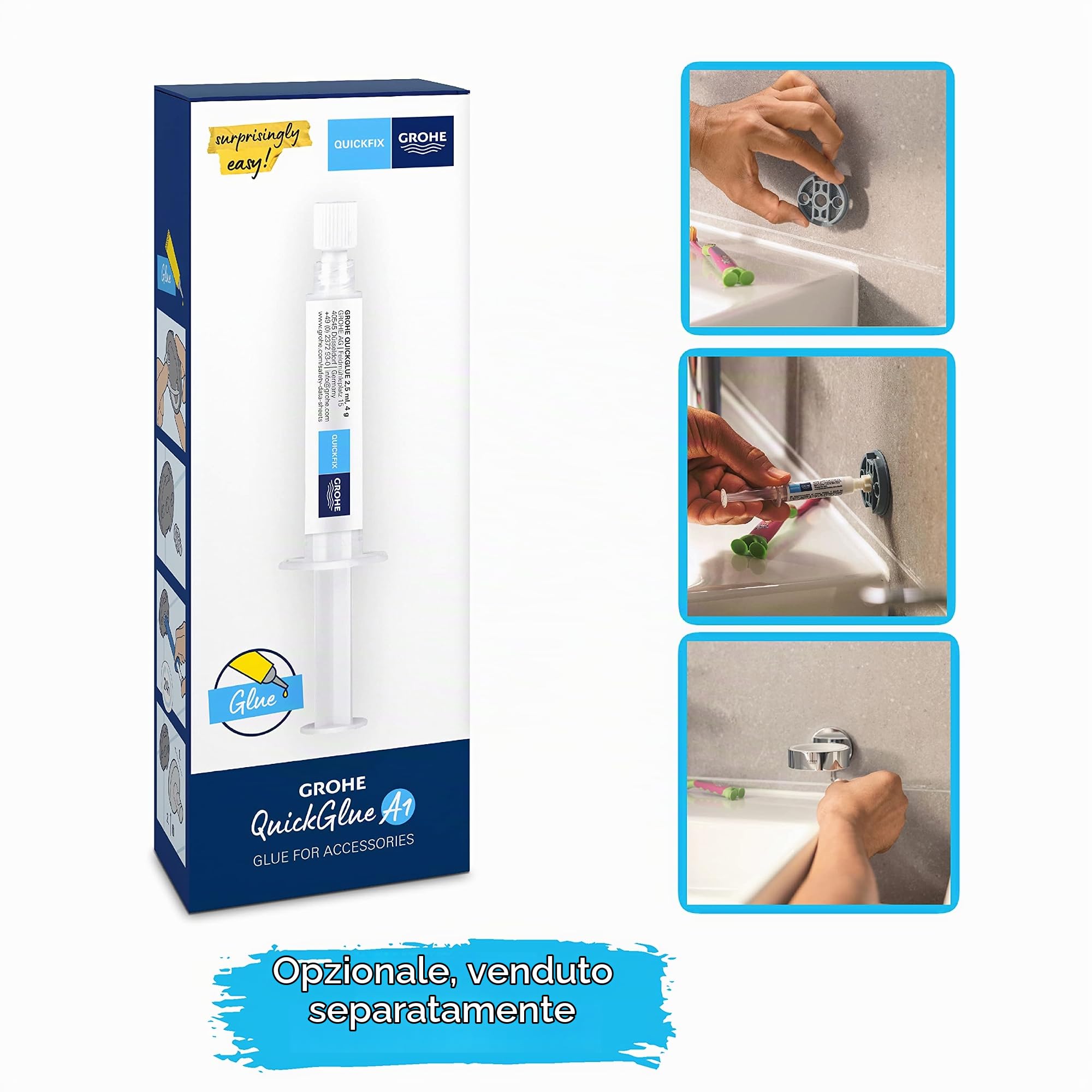 GROHE Start Cube portabicchiere vetro cromo 41097000