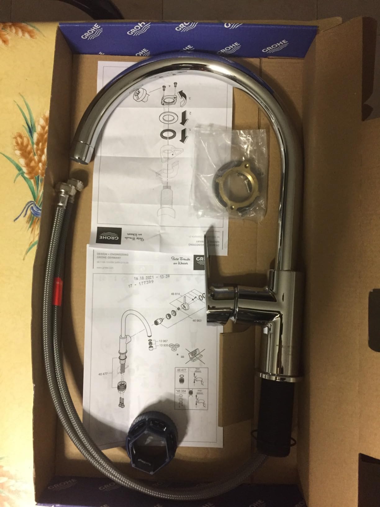 GROHE BauEdge Miscelatore Cucina Bocca Alta Cromo