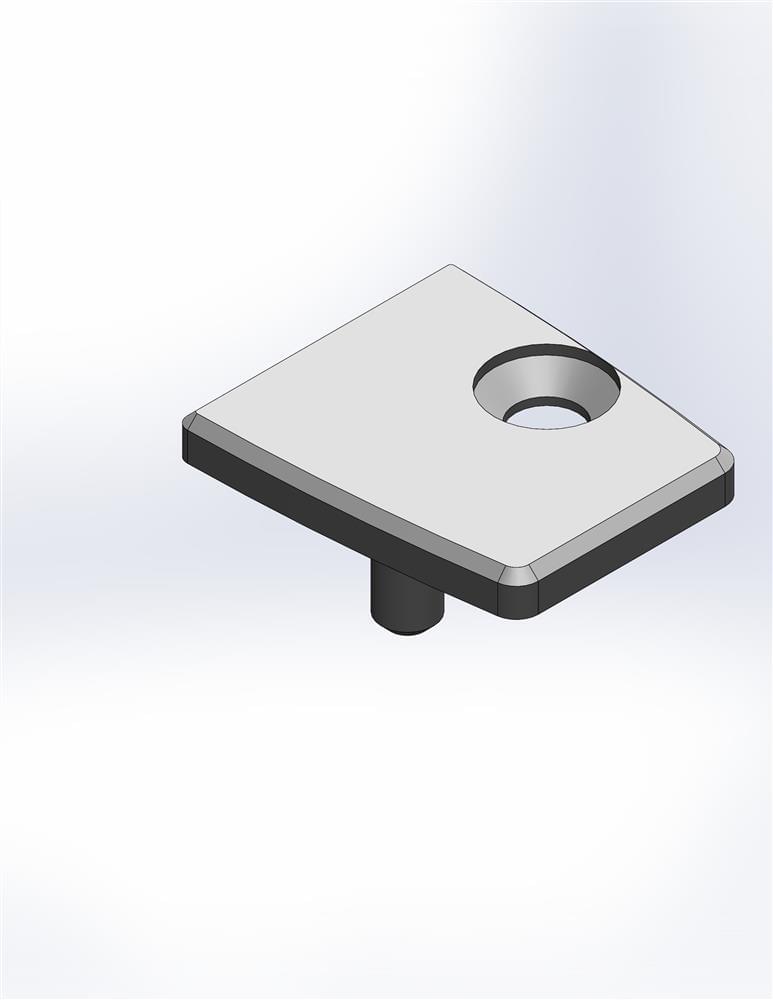 Vismaravetro Linea tappino profilo portamagnete ricambio grigio