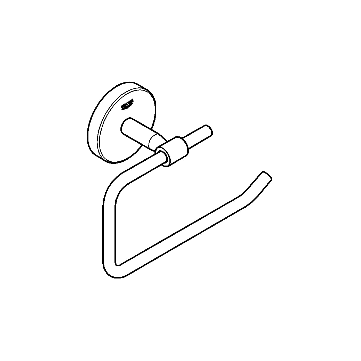 Grohe Start Cosmopolitan 41165000 portarotolo cromo