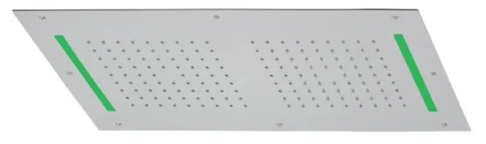 Tubico soffione doccia incasso LED 500x400 mm