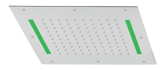 Tubico Wellness Flows soffione incasso 40x40 inox LED