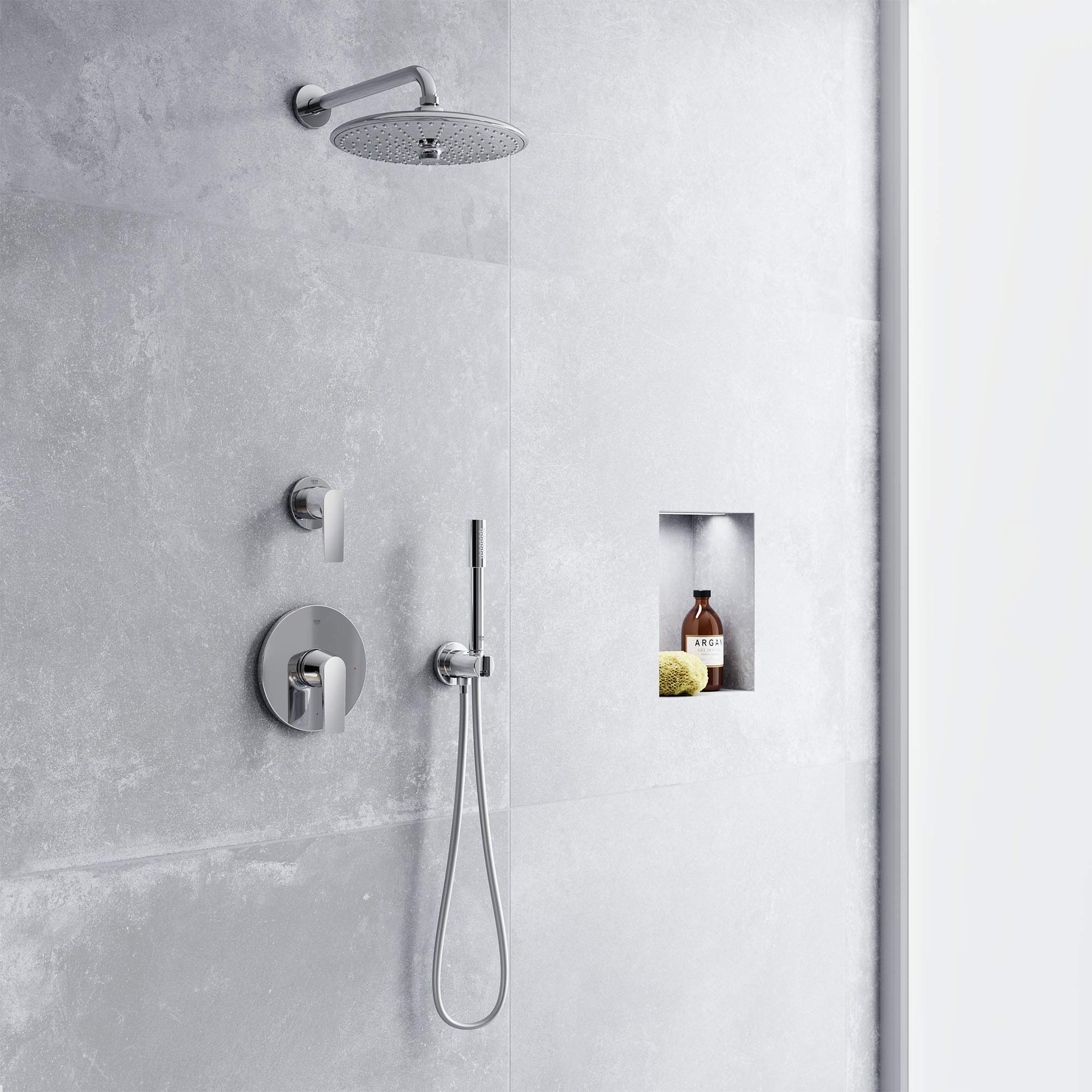 Grohe Rainshower 26457000 soffione 260 mm 3 getti cromo