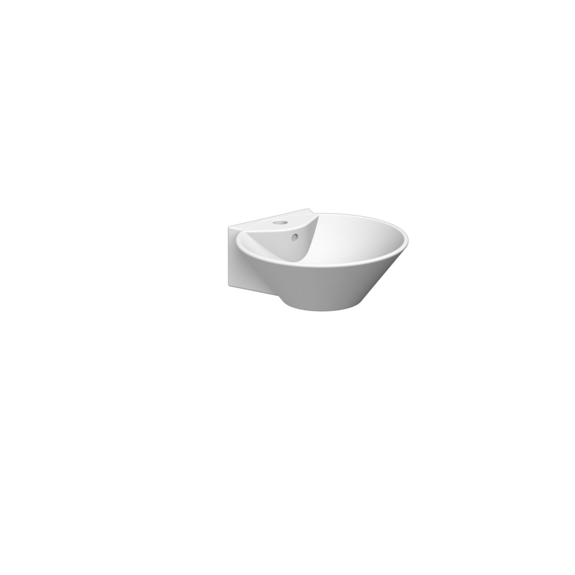 Scarabeo Shape Cono R lavabo bianco