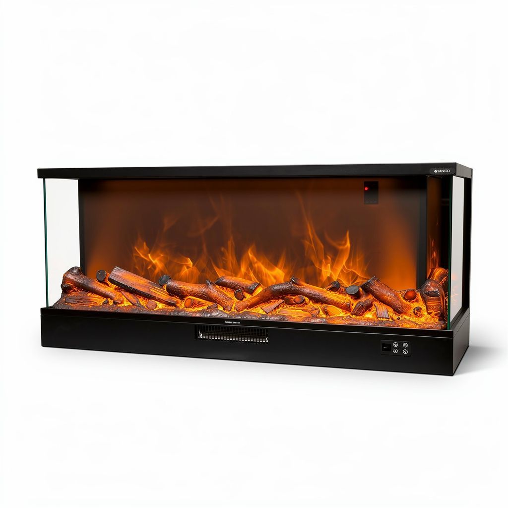 Sined Adige 180 Caminetto Elettrico Nero 1500W