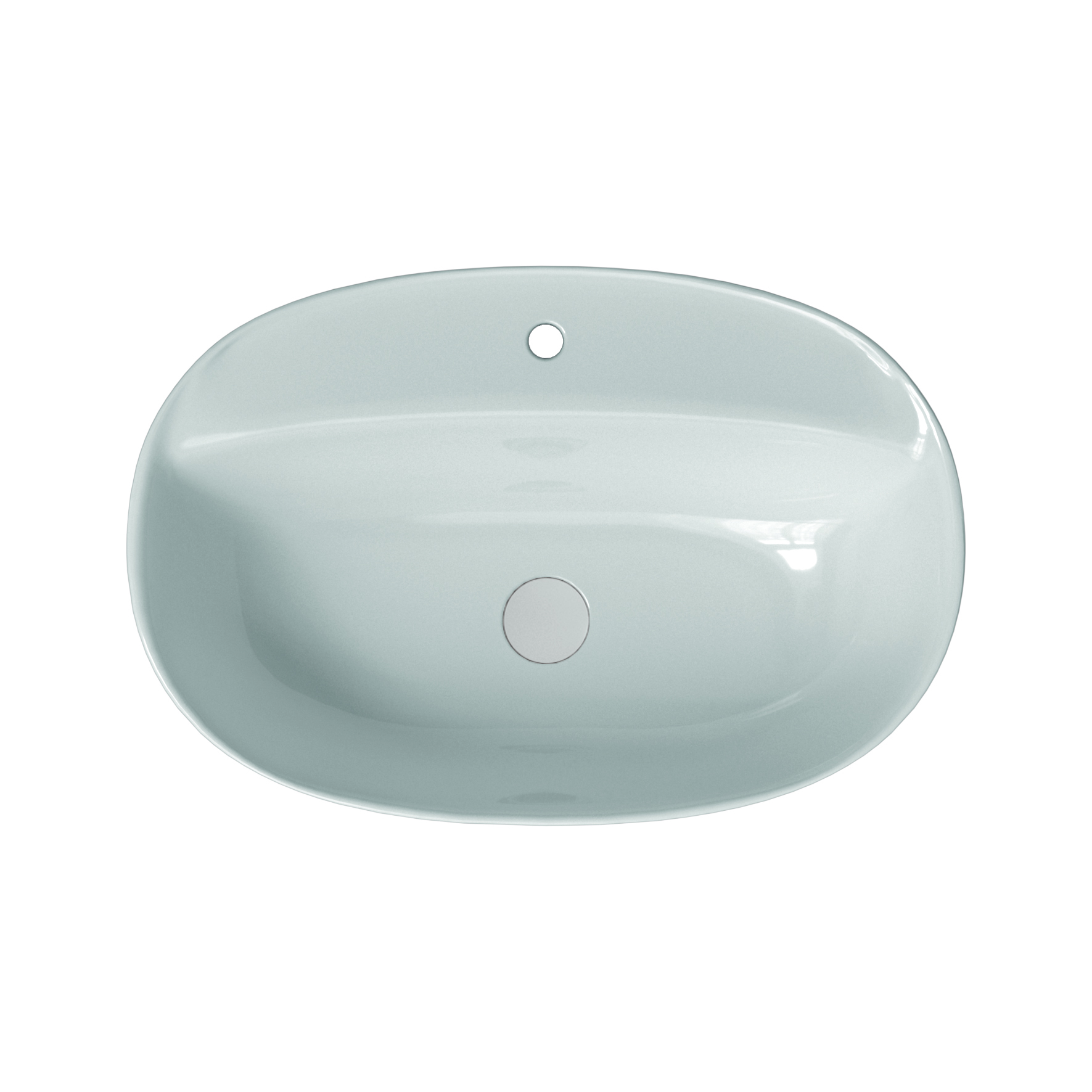 Scarabeo Skinny 60x40R lavabo rettangolare sospeso