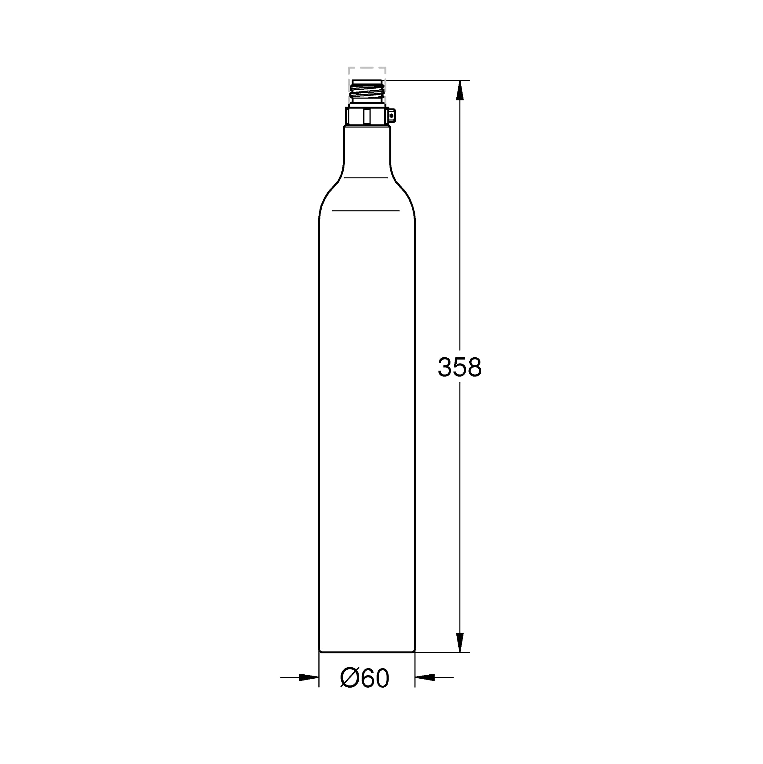 Grohe Blue 40651000 bombola CO2 425 g alimentare
