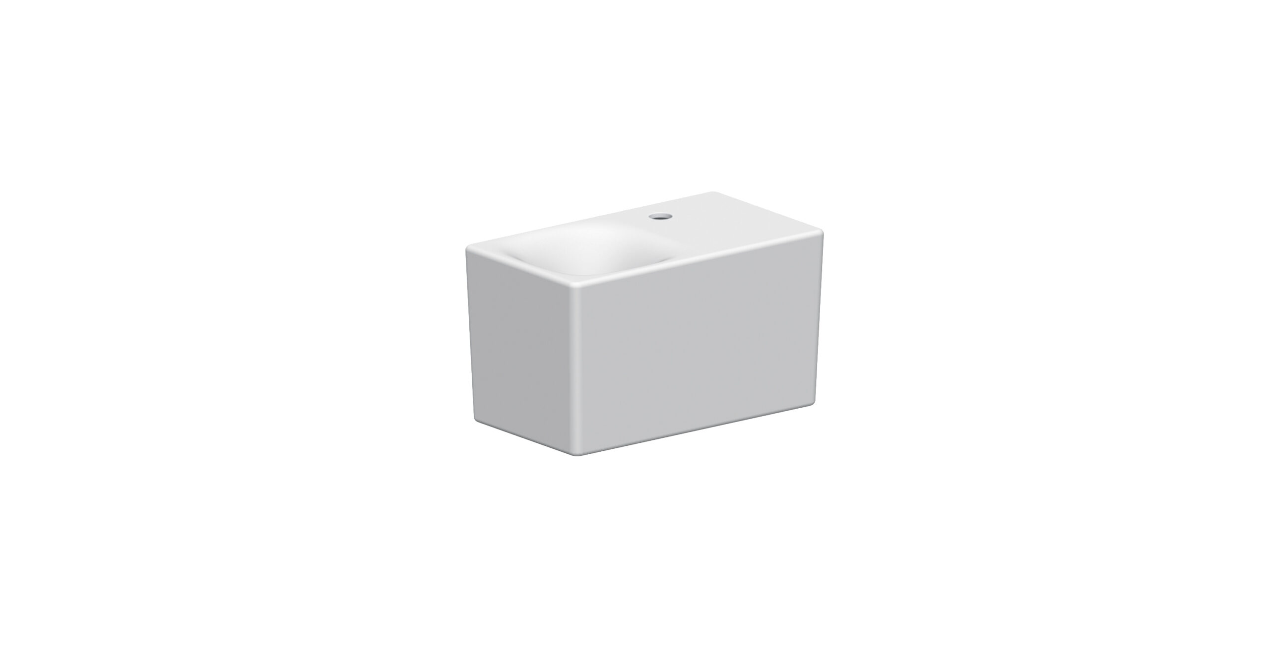 Scarabeo Cube 42 H24 lavabo sospeso 42x24 cm bianco
