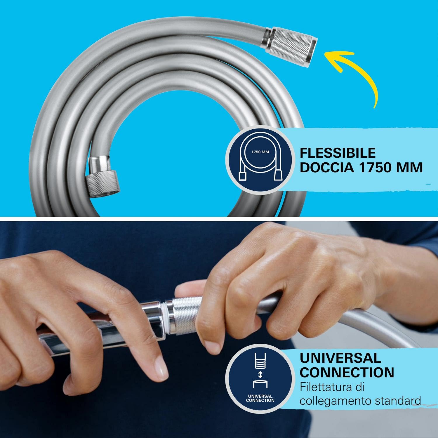 Grohe Vitalio Comfort 110 Set Doccia Cromato 3 Getti Anticalcare