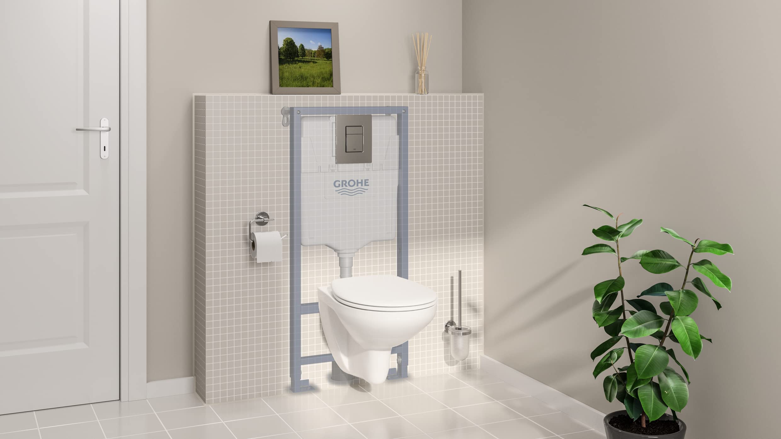 GROHE Solido 39930000 set WC 4 in 1 altezza 1,20 m