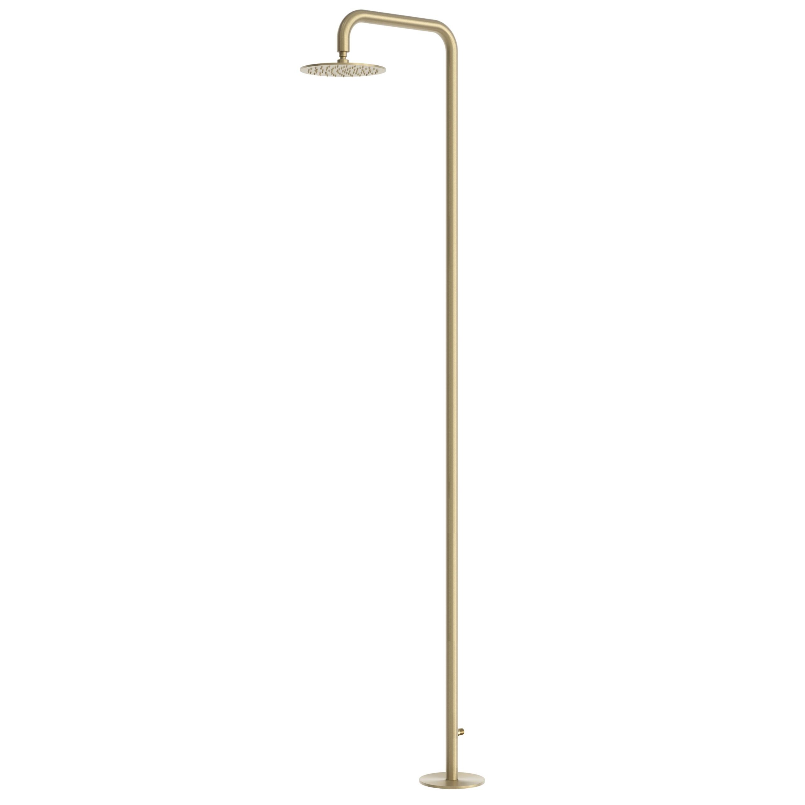 Sined Santadi doccia da esterno oro acqua fredda 25 cm inox