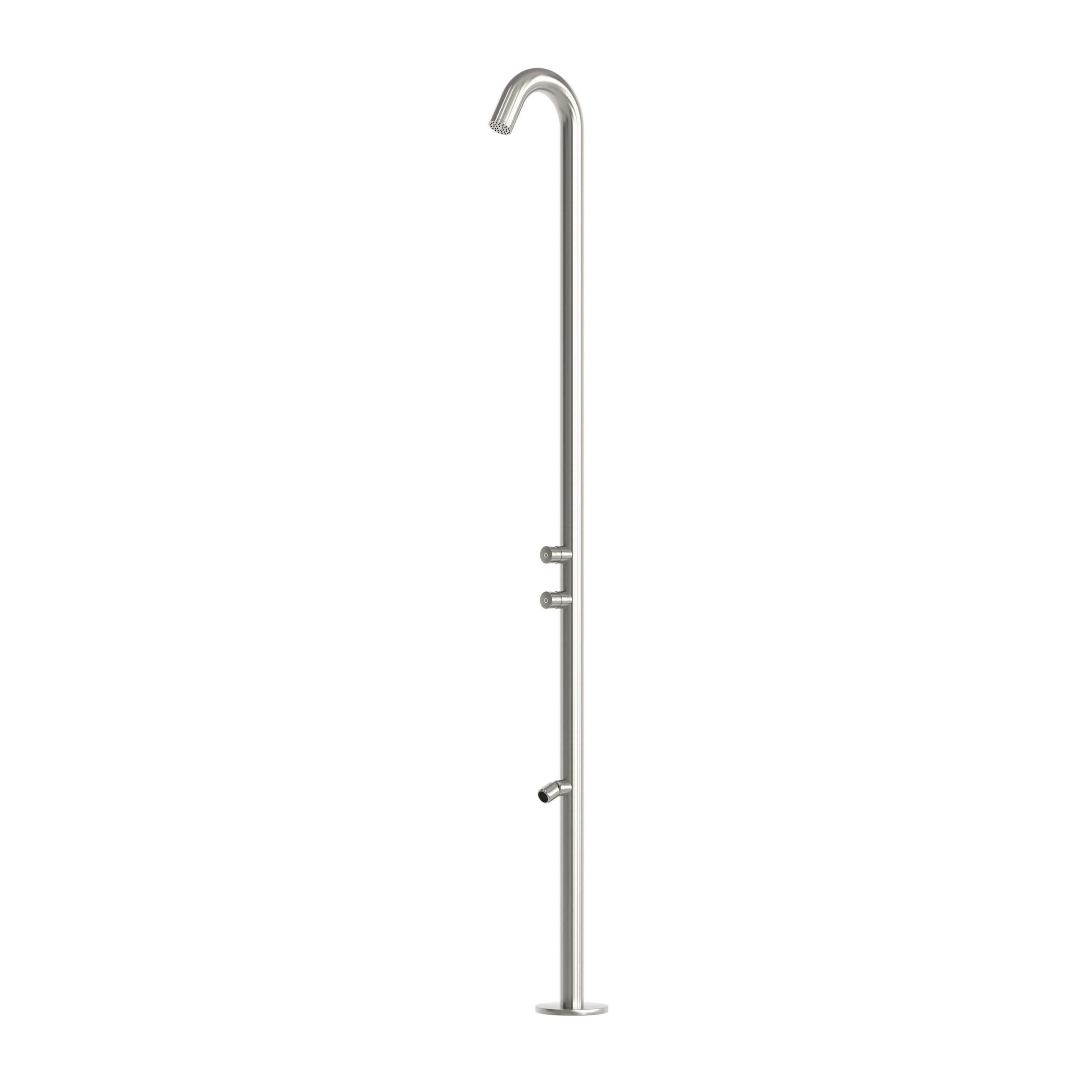 Sined Quartu Doppio TMP Doccia Esterno Inox Spazzolato