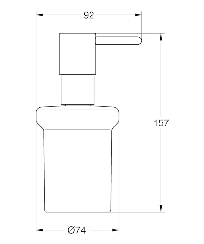 Grohe Start 411882430 dispenser sapone nero opaco vetro