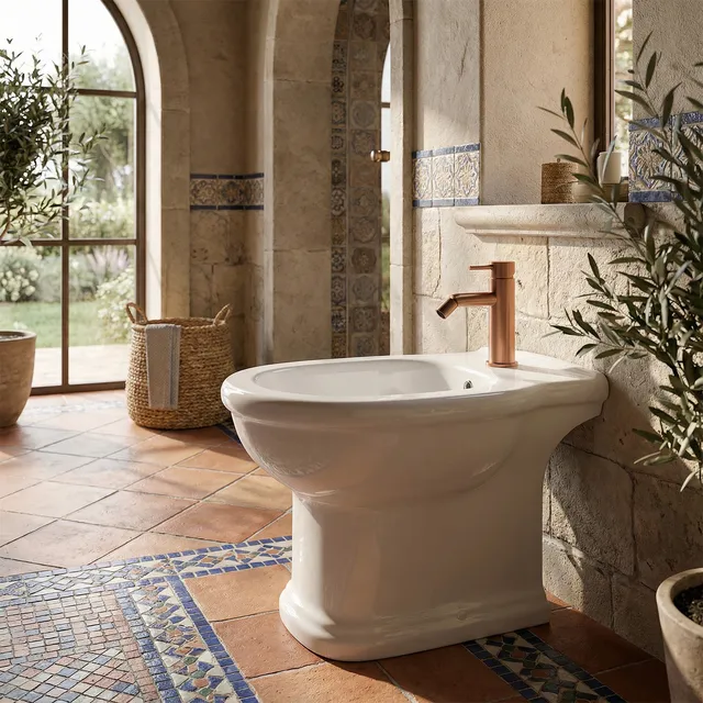 Sined Levante Miscelatore Bidet Oro Rosa Acciaio 316L