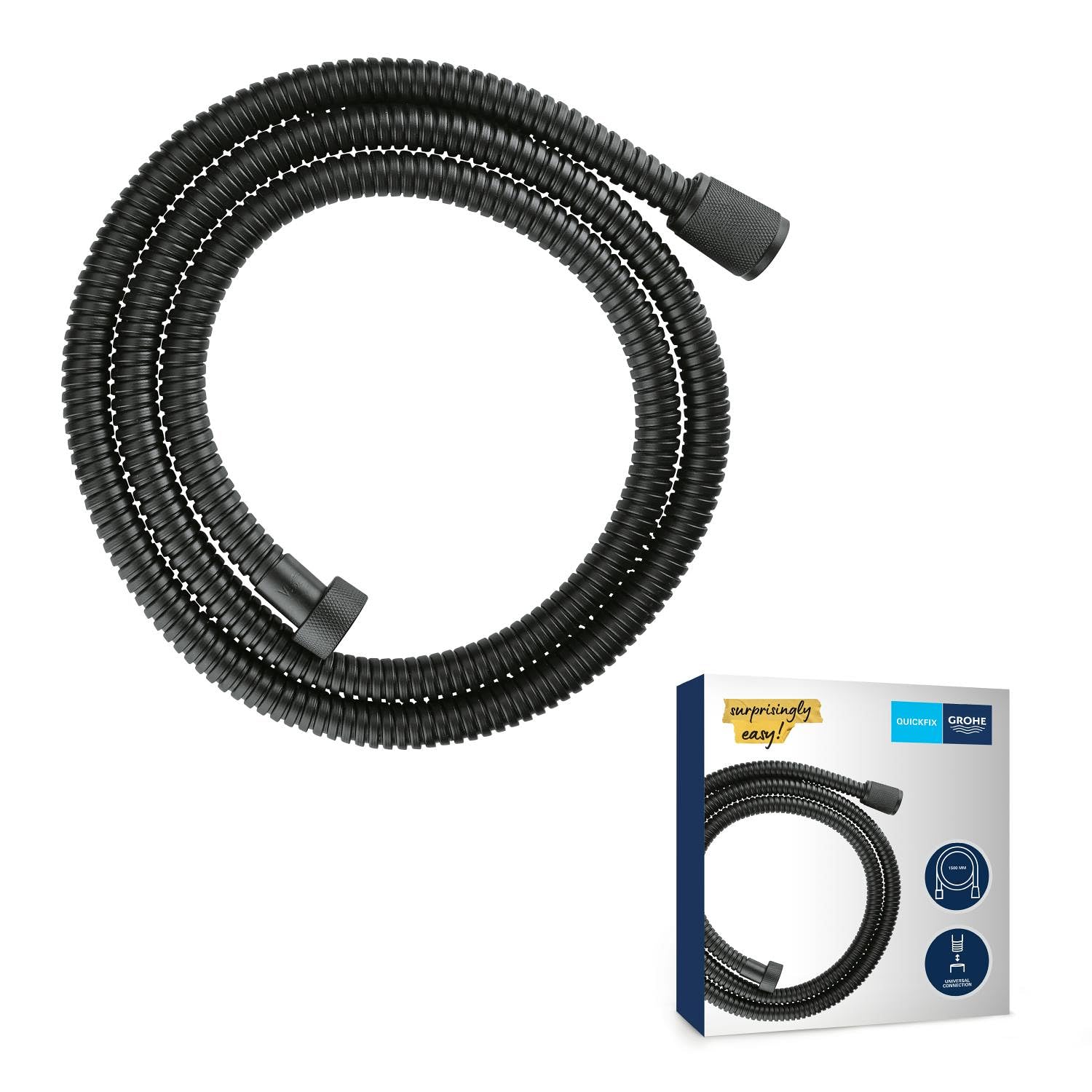 Grohe VitalioFlex 27502KS1 flessibile doccia nero 1500 mm