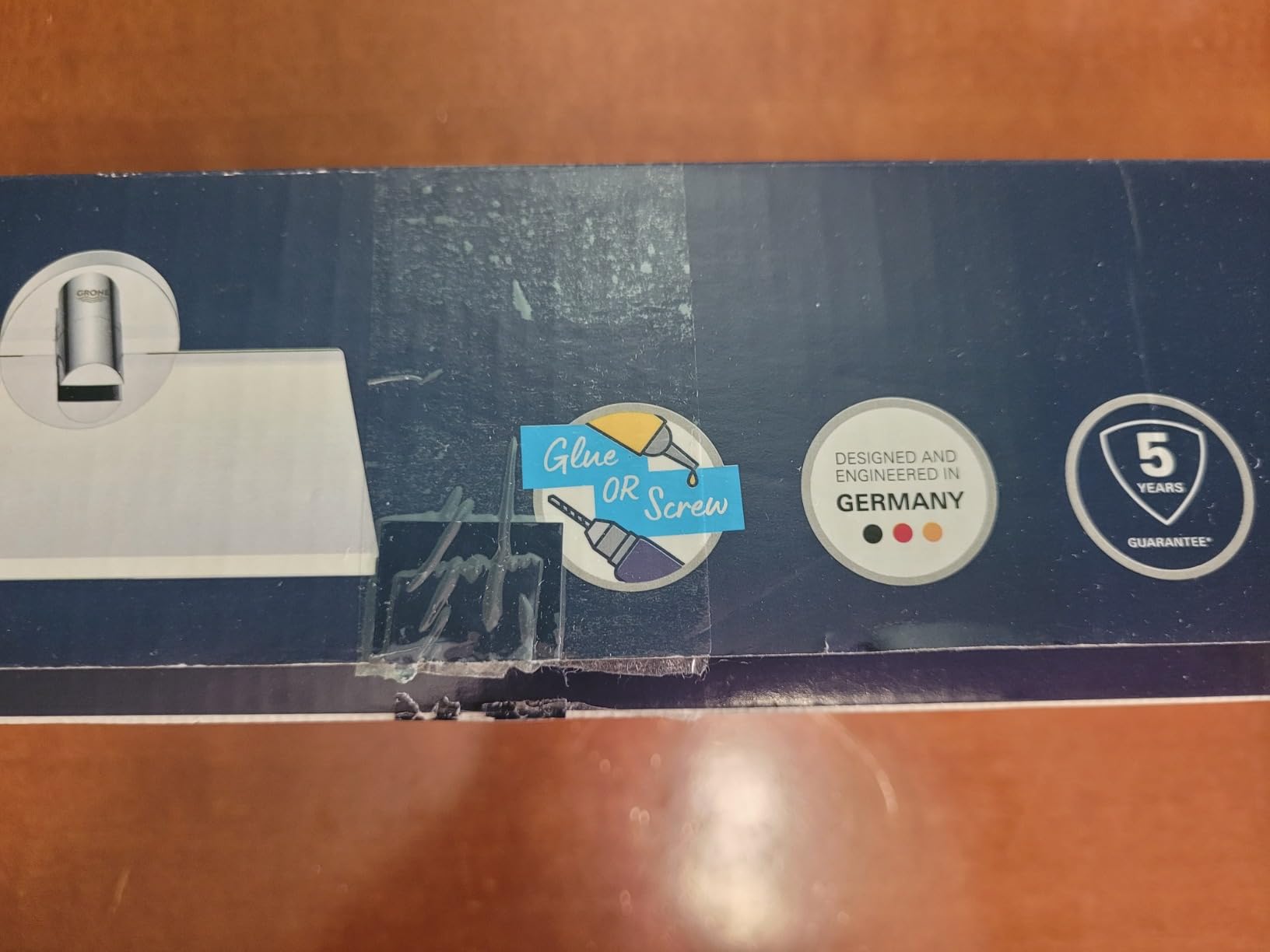 Grohe Start 41202000 mensola vetro cromo 530 mm fissaggio nascosto