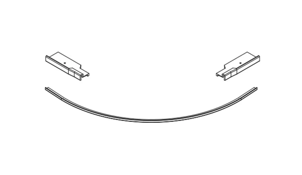 Vismaravetro Linea SMF completo LT kit argento satinato