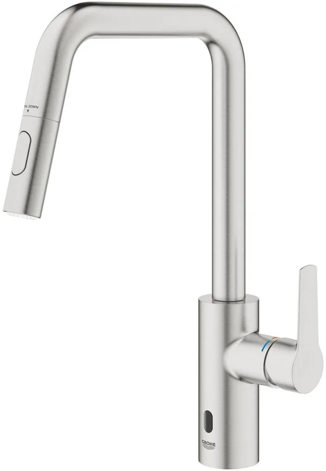 GROHE Start miscelatore cucina ibrido sensore cromo spazzolato