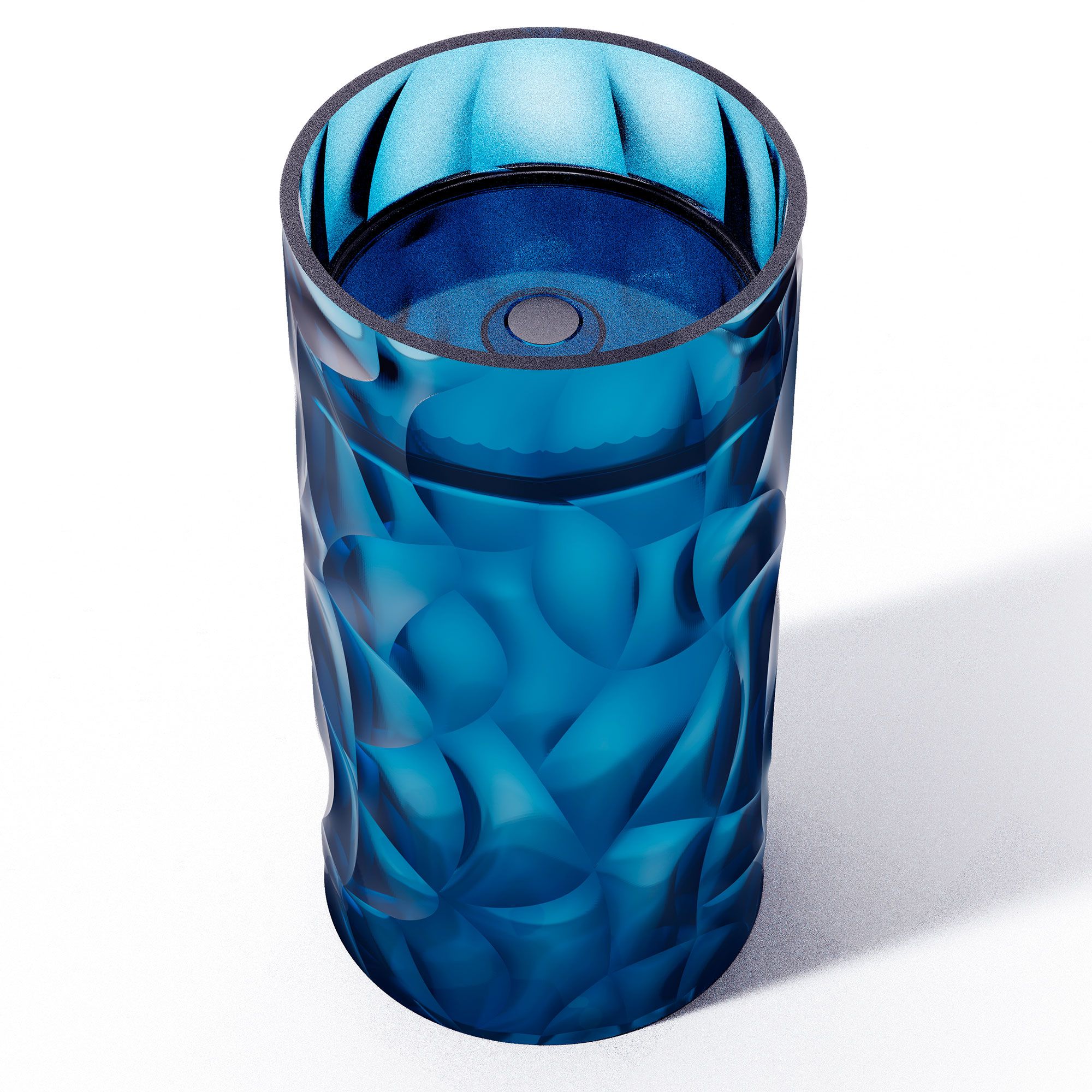 Sined Zefiro Blu lavandino colonna resina trasparente blu 45 cm