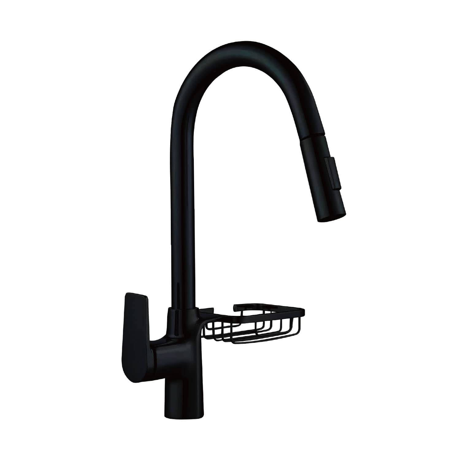 Solvex SP-10044-N rubinetto cucina nero acciaio inox