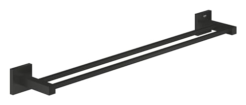 GROHE Start Cube 411042430 portasciugamani doppio nero opaco 654 mm
