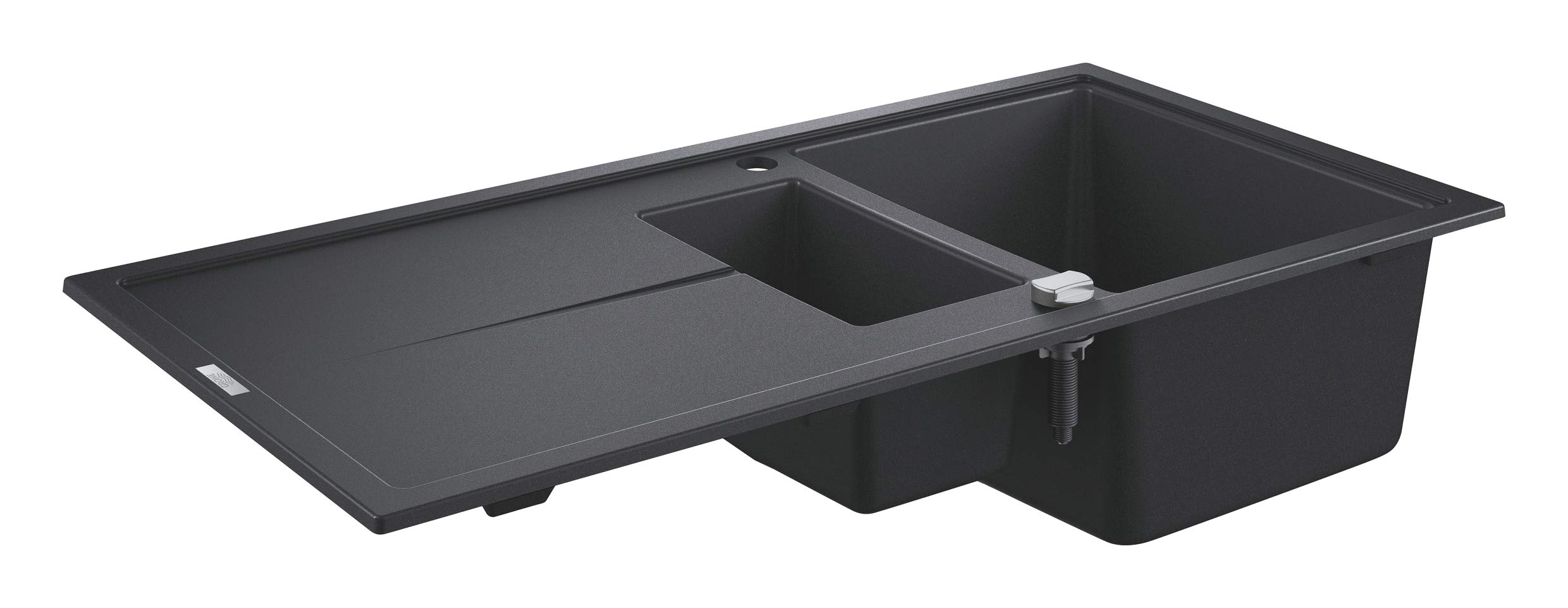 GROHE K400 Lavello Cucina Granito Nero 78x50 con Gocciolatoio
