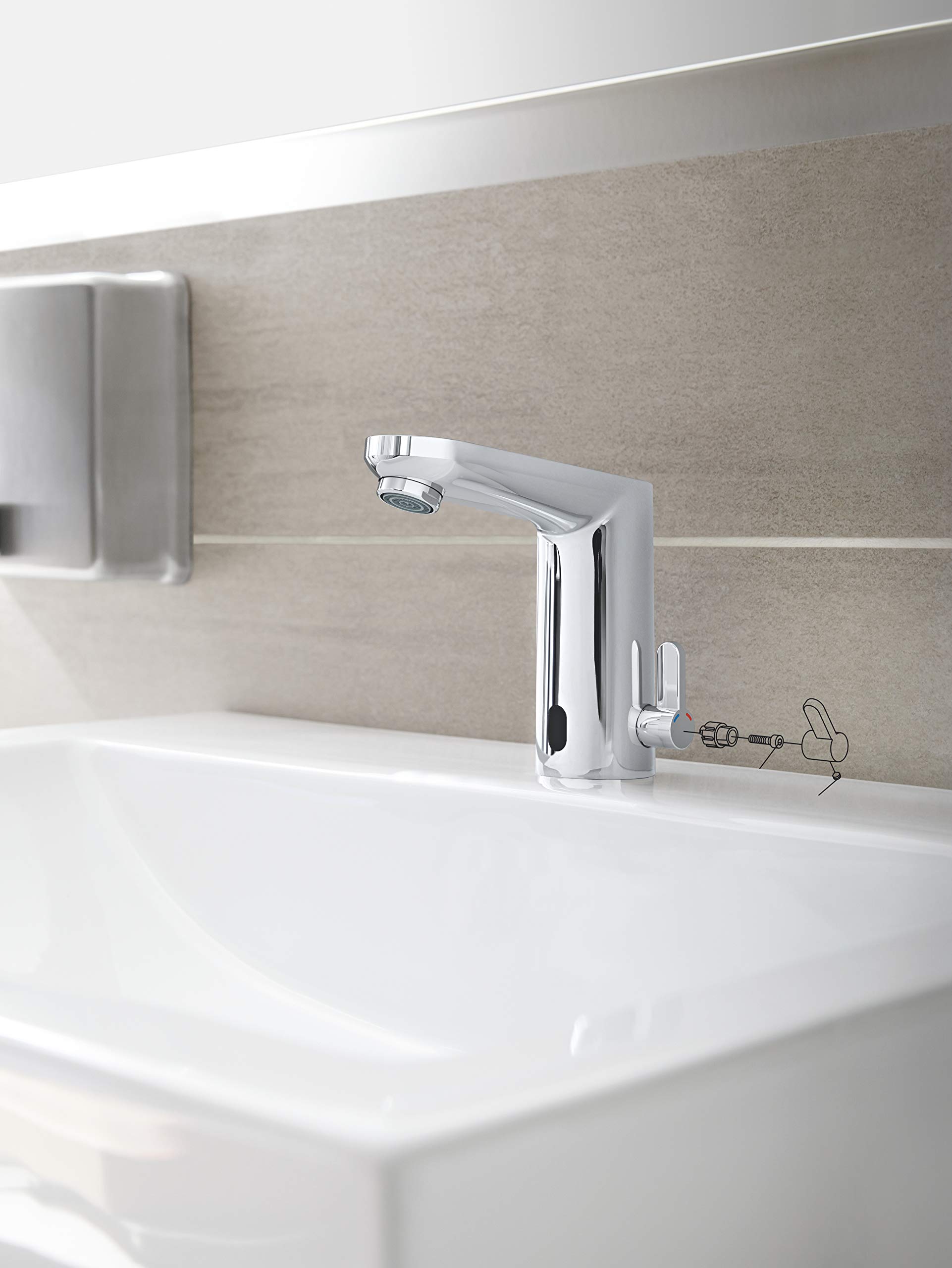 Grohe Eurosmart Cosmopolitan 36327001 miscelatore sensore cromo