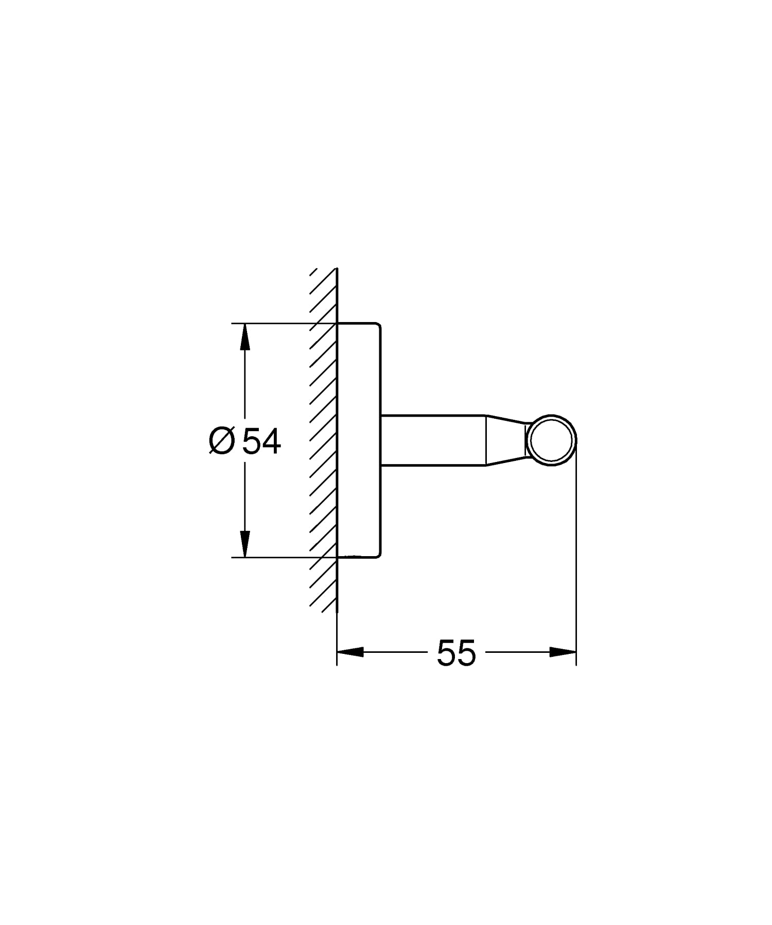 GROHE Start Cosmopolitan 41168000 gancio cromo 55 mm