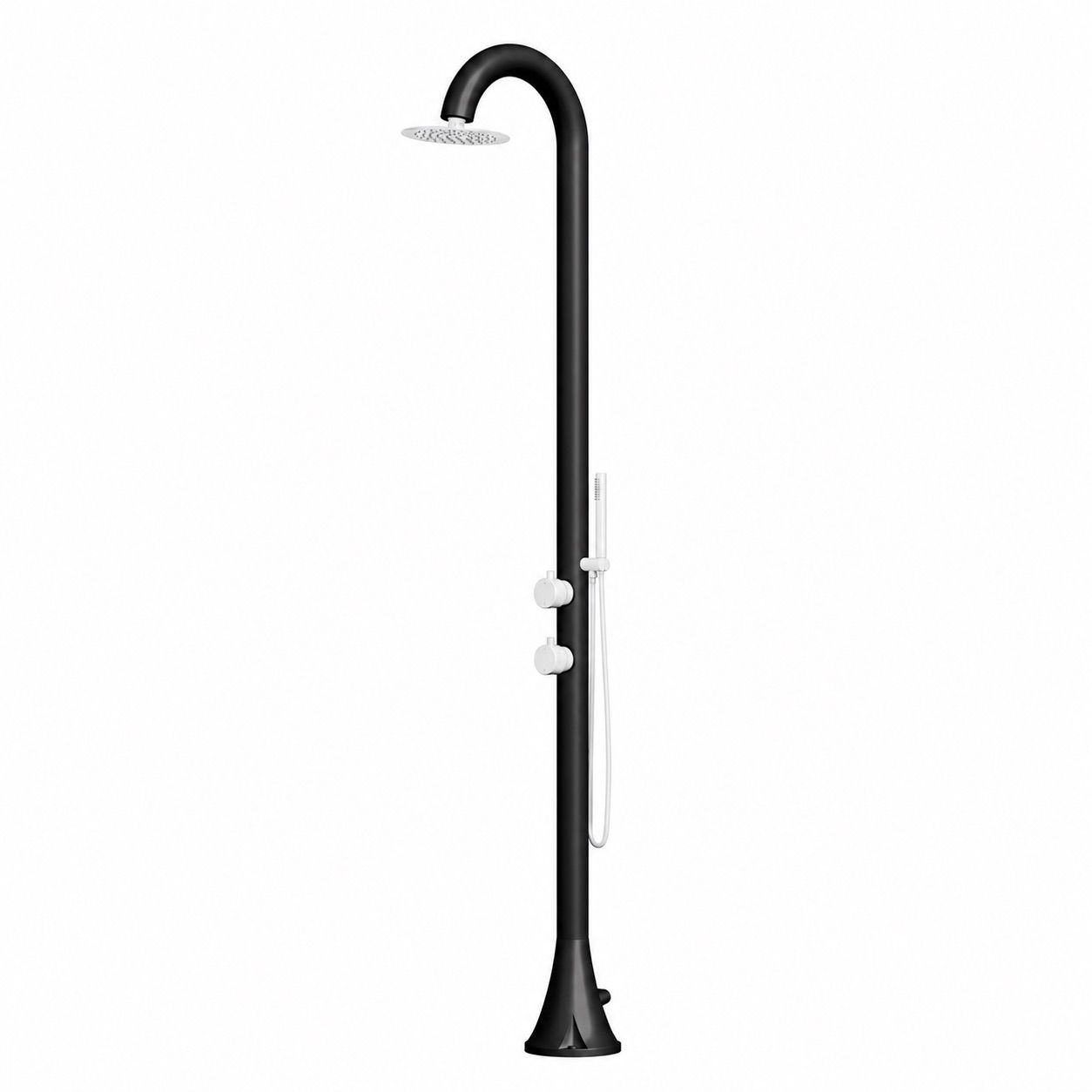 Sined Luna Duo Nera Bianca doccia esterno acqua calda-fredda