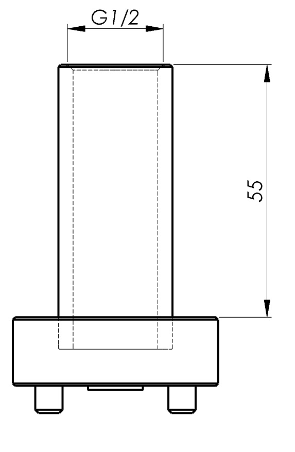 Schmiedl GS04914WA1 Adattatore parete 1/2 metallo