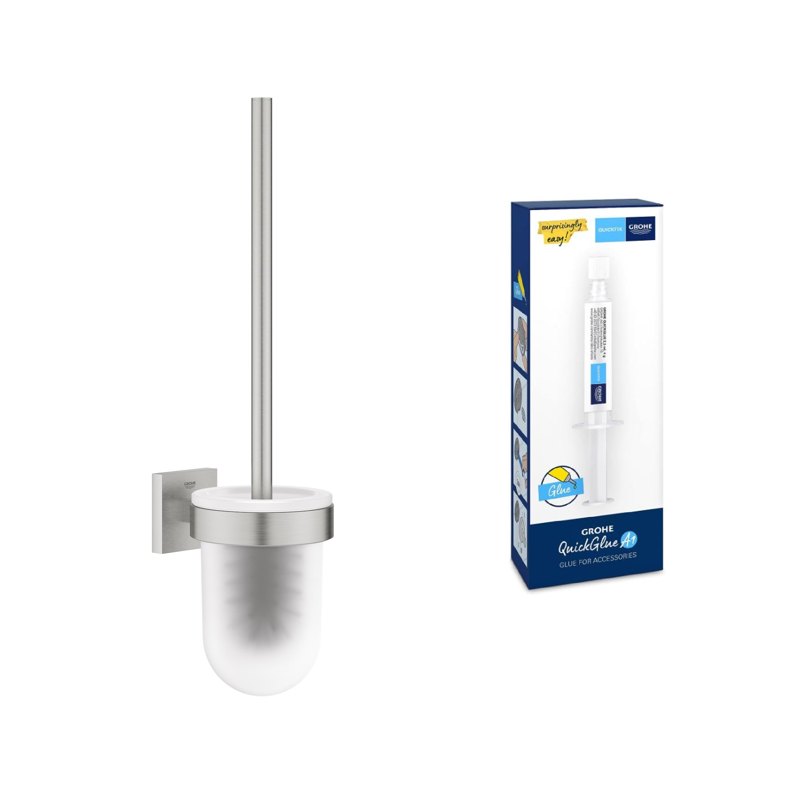 Grohe Start Cube 40977000 portascopino cromo fissaggio nascosto