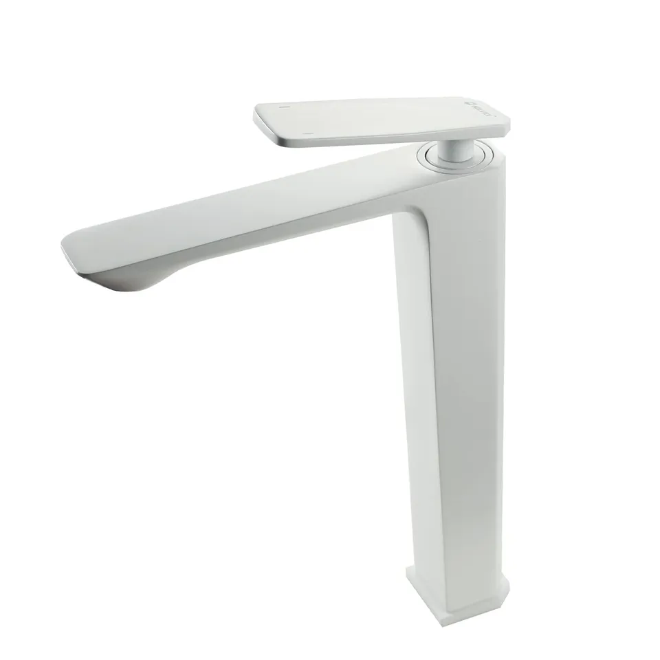 Solvex SP-12008-B miscelatore lavabo bianco girevole ottone