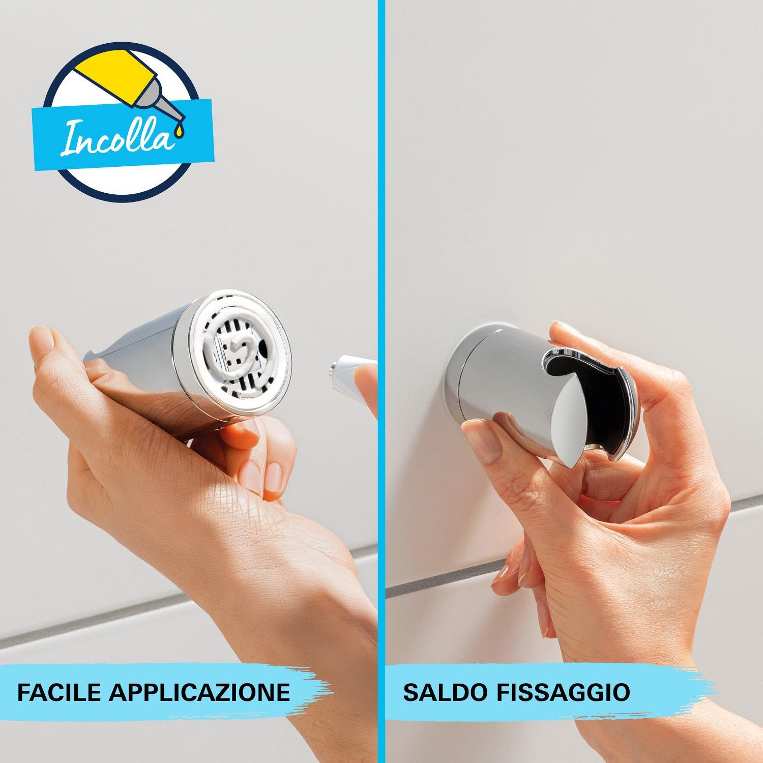 Grohe Vitalio Comfort 263992431 Set Doccia Squadrato Nero