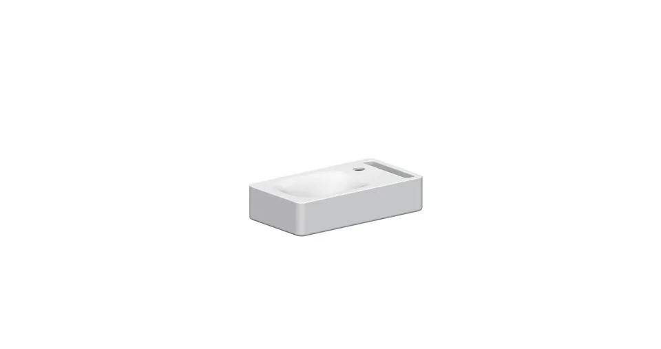 Scarabeo Hung 40 lavabo 40x22 ceramica con portasciugamani