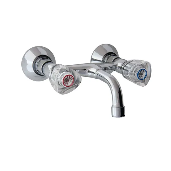 Schmiedl GS1470P rubinetto a muro due manopole ottone