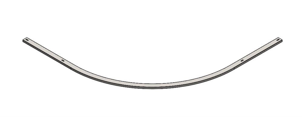 Vismaravetro Linea LTX guida superiore curva bianca