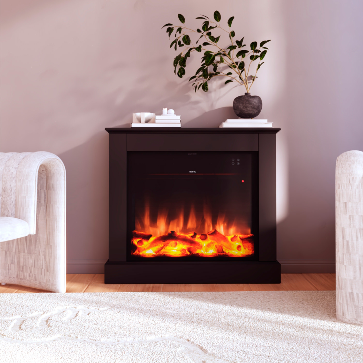 Sined Panarea Caminetto Elettrico da Incasso 1500W