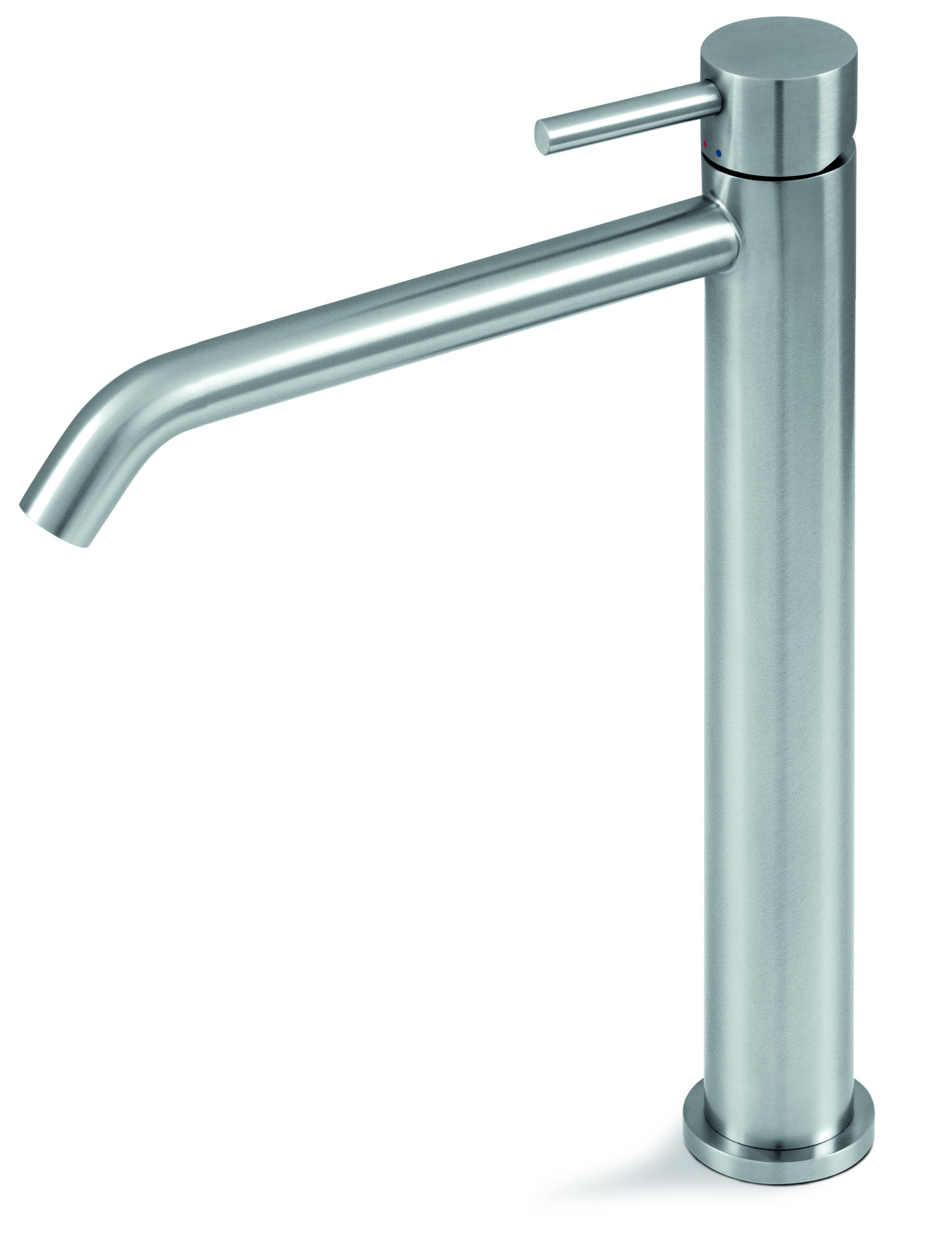 Tubico Nilo miscelatore lavabo alto inox senza scarico