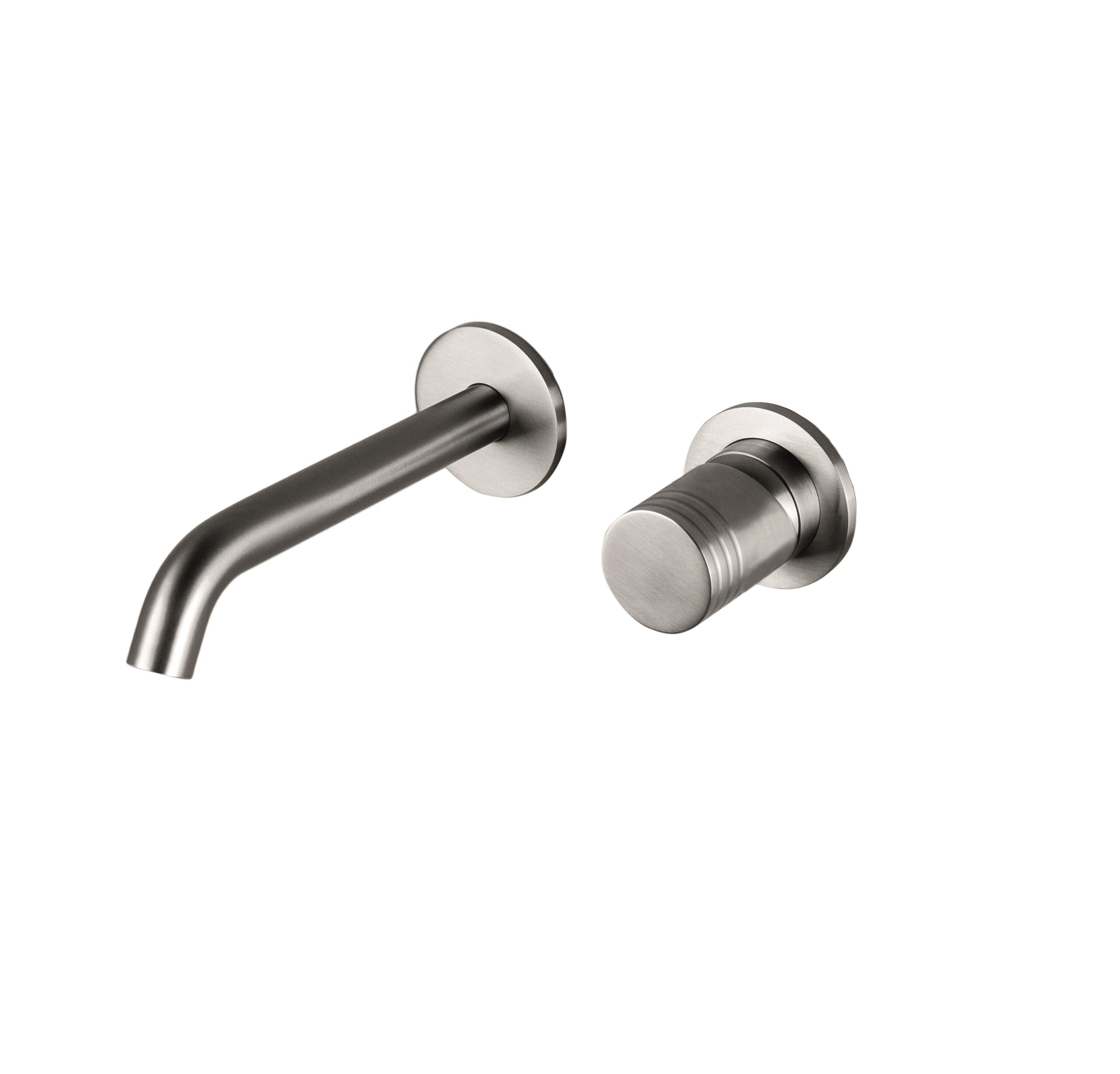 Tubico Loira miscelatore lavabo incasso bocca 16 cm inox