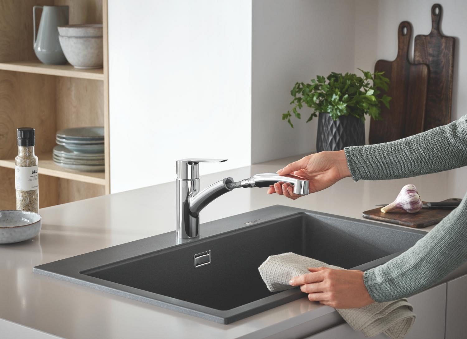 GROHE Start 30531001 miscelatore cucina cromo estraibile