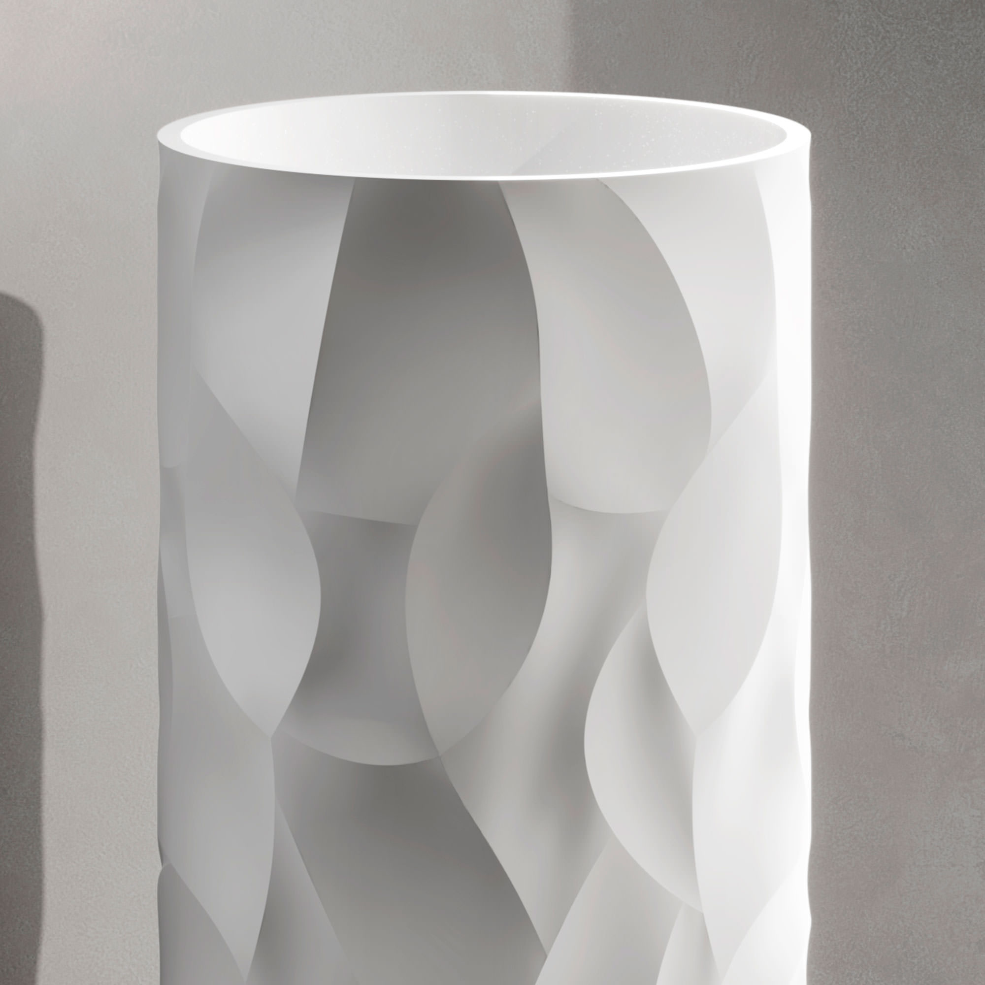 Sined Zefiro lavabo freestanding bianco 90x45 cm resina