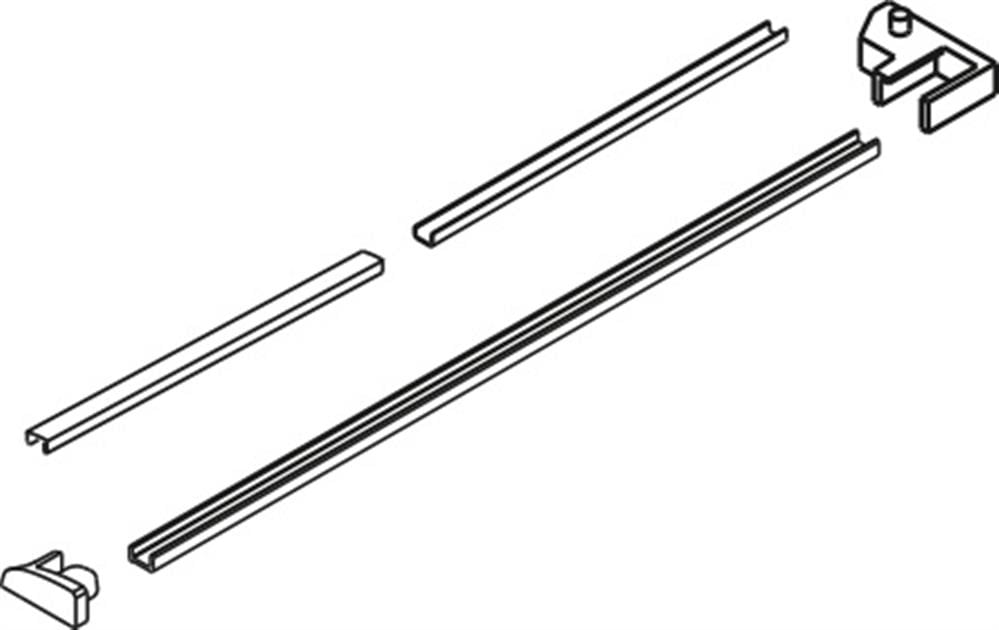 Vismaravetro Serie 8000 Kit SMF Completo VR DX ricambio argento satinato