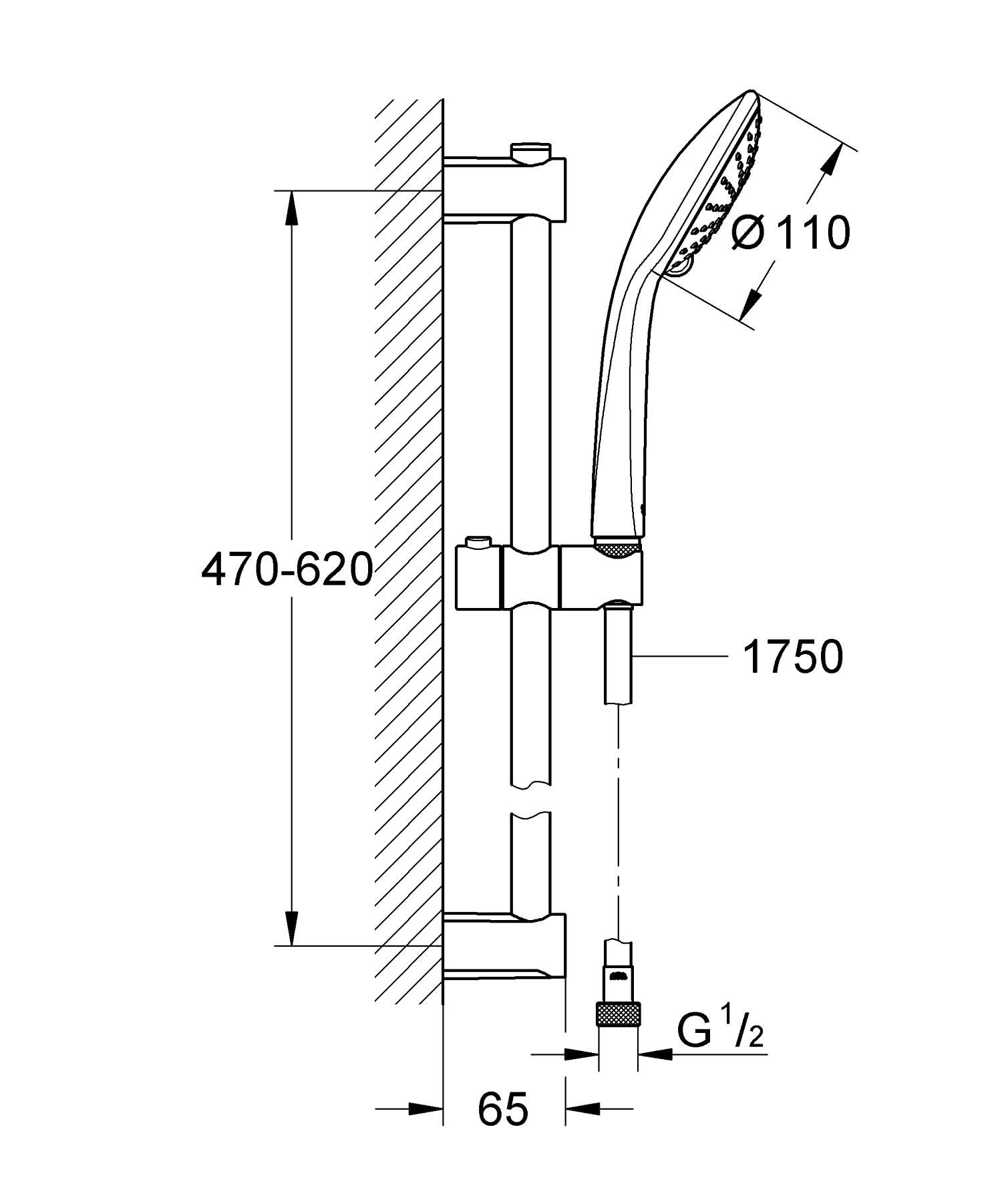 GROHE Vitalio Joy 27326000 set doccia Duo monogetto