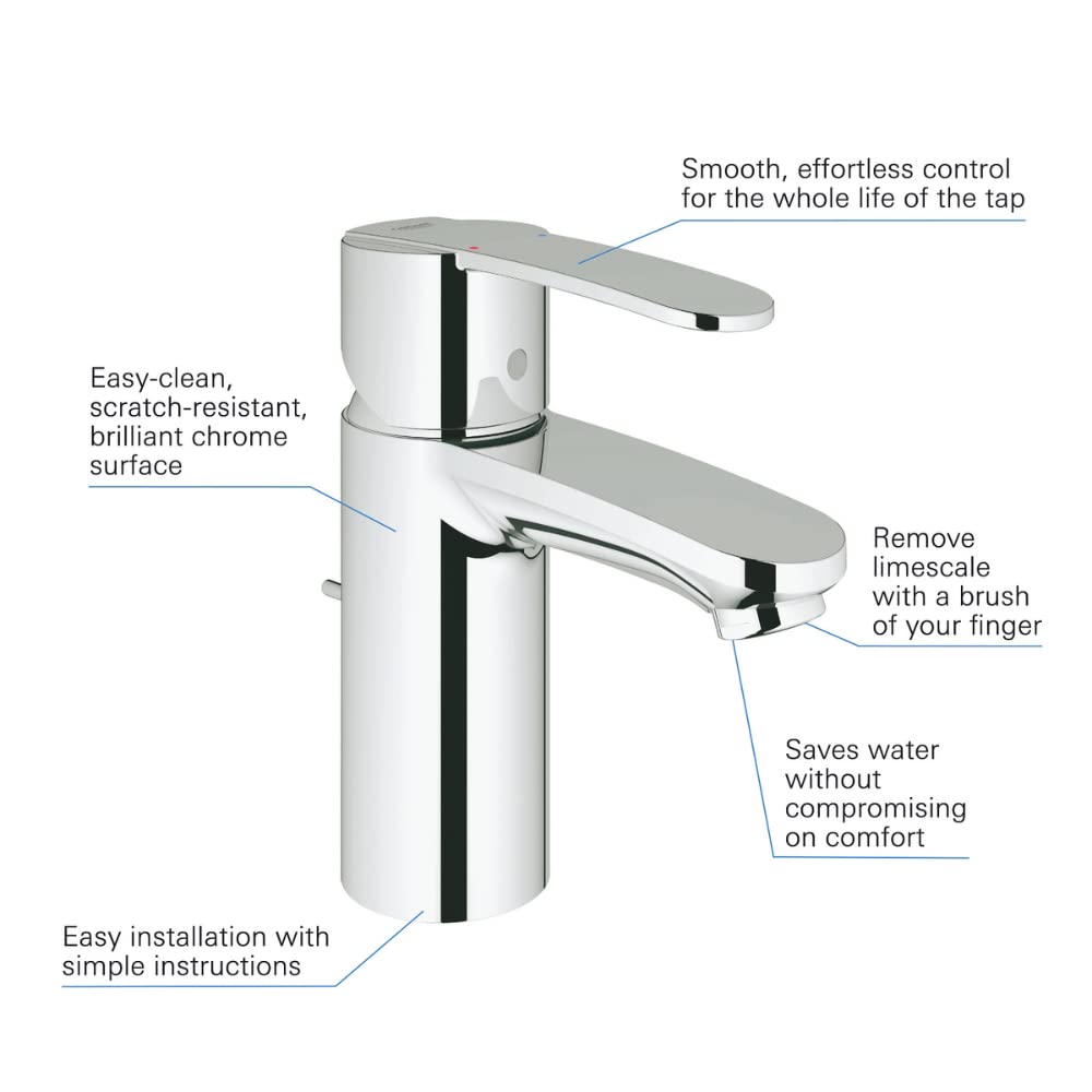 Grohe Eurosmart 23202000 Miscelatore Lavabo Cromo