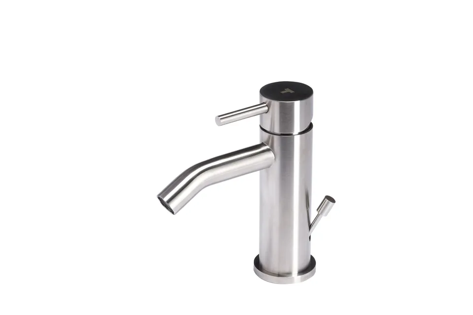 Tubico Nilo miscelatore bidet satinato con scarico